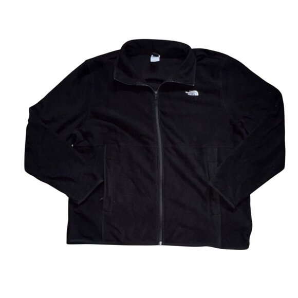 The North Face Circular Design Mens Full Zip Sweatshirt-Black-Size XXL-GUC - Picture 1 of 5